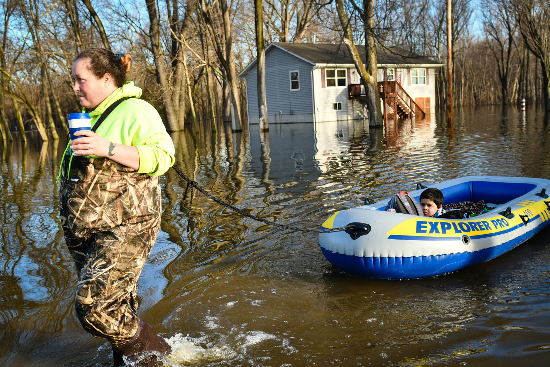 Flooding on Campbell's Island
